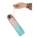 Butelka na wodę bidon 1l różowo-niebieska