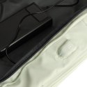 Plecak podróżny na laptopa rozkładany 26-36L kabel USB pojemny wodoodporny zielony