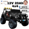Auto na akumulator Monster Jeep WXE1688 2 x 12V 10Ah 4x4 Czarny