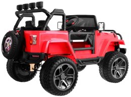 Auto na akumulator Monster Jeep WXE1688 2 x 12V 10Ah 4x4 Czerwony