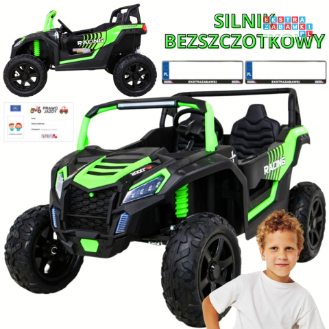 Mega Buggy A032 na akumulator XXL Strong Zielony