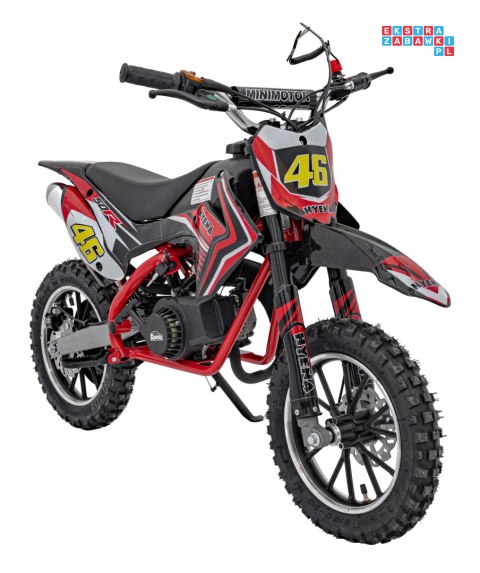 [DB709] Motocykl RENEGADE 50R CROSS 49CC spalinowy pompowane koła, kluczyk - czerwony