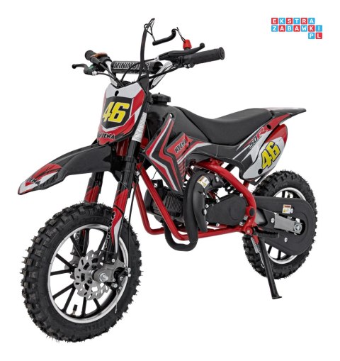 [DB709] Motocykl RENEGADE 50R CROSS 49CC spalinowy pompowane koła, kluczyk - czerwony
