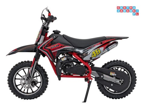 [DB709] Motocykl RENEGADE 50R CROSS 49CC spalinowy pompowane koła, kluczyk - czerwony