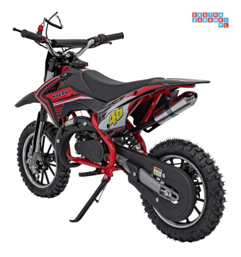 [DB709] Motocykl RENEGADE 50R CROSS 49CC spalinowy pompowane koła, kluczyk - czerwony