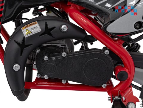[DB709] Motocykl RENEGADE 50R CROSS 49CC spalinowy pompowane koła, kluczyk - czerwony