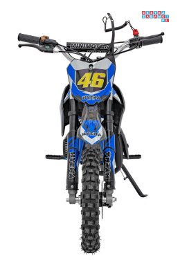 [DB709] Motocykl RENEGADE 50R CROSS 49CC spalinowy pompowane koła, kluczyk - niebieski