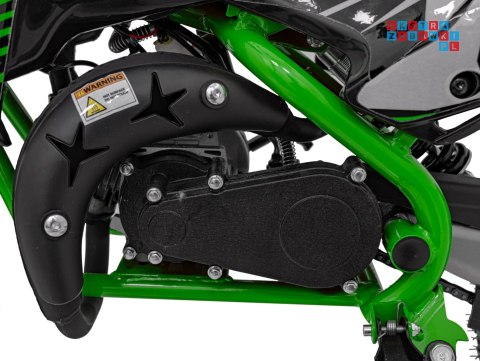 [DB709] Motocykl RENEGADE 50R CROSS 49CC spalinowy pompowane koła, kluczyk - zielony