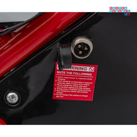 [HP110E-A] Motor RENEGADE 50R CROSS Highper do 24 km/h na akumulator 1x500W 36V/9Ah pompowane opony - czerwony