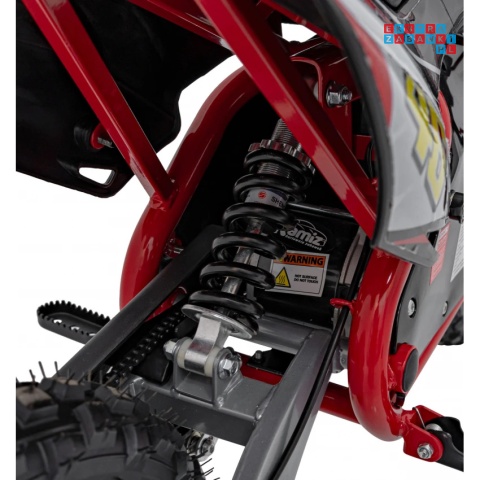 [HP110E-A] Motor RENEGADE 50R CROSS Highper do 24 km/h na akumulator 1x500W 36V/9Ah pompowane opony - czerwony