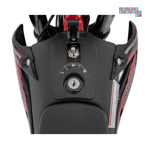 [HP110E-A] Motor RENEGADE 50R CROSS Highper do 24 km/h na akumulator 1x500W 36V/9Ah pompowane opony - czerwony