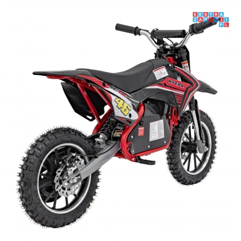 [HP110E-A] Motor RENEGADE 50R CROSS Highper do 24 km/h na akumulator 1x500W 36V/9Ah pompowane opony - czerwony