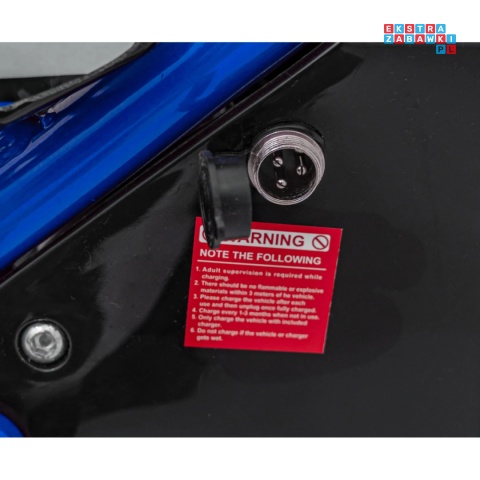 [HP110E-A] Motor RENEGADE 50R CROSS Highper do 24 km/h na akumulator 1x500W 36V/9Ah pompowane opony - niebieski