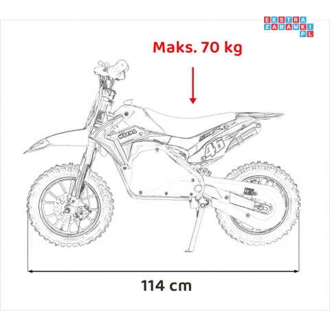 [HP110E-A] Motor RENEGADE 50R CROSS Highper do 24 km/h na akumulator 1x500W 36V/9Ah pompowane opony - zielony