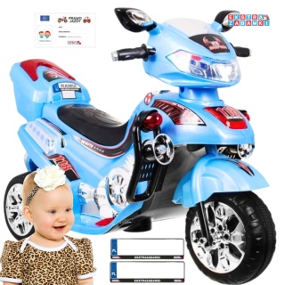 Motor na akumulator F928 Motorek Niebieski