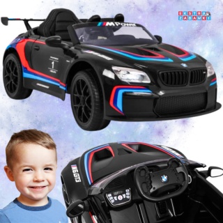 [6666R-M6] BMW M6 GT3 Auto na akumulator [12V/7Ah] dla dzieci Nawiew powietrza Dźwięki MP3 Światła + Pilot