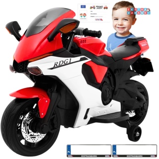 Motor na akumulator ścigacz R1 Superbike Czerwony