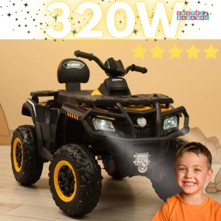 Quad na akumulator XT-SPEED 4x4 Żółty 4x80W 24V7Ah