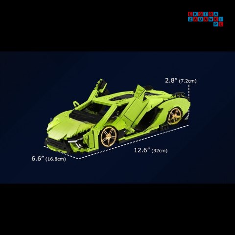 KLOCKI AUTO TECHNIC POJAZD WŁOSKI BULL SAI 1168 el. MOULD KING 10011