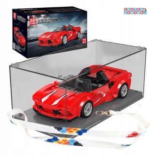 [27041] Klocki 332 el. Konstrukcyjne auto F8 wyścigowe w gablocie Mould King [S]