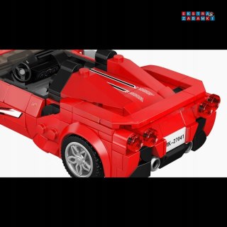 [27041] Klocki 332 el. Konstrukcyjne auto F8 wyścigowe w gablocie Mould King [S]