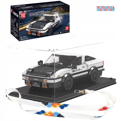 [27013] Klocki 399 el. Konstrukcyjne auto wyścigowe D AE86 w gablocie Mould King [S]