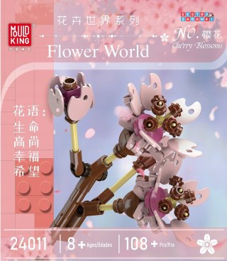 [24011] Klocki 108 el. Kwiat wiśni Cherry Blossoms dekoracja Mould King [S]