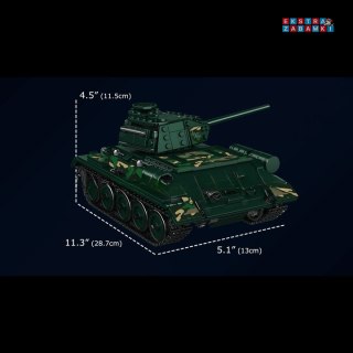 [20015] Klocki 800 el. Pojazd zdalnie sterowany sowiecki czołg Mould King [S]