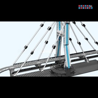 [16052] Klocki 1488 el. Urban technic kolejka miejska pociąg z pilotem Mould King [S]