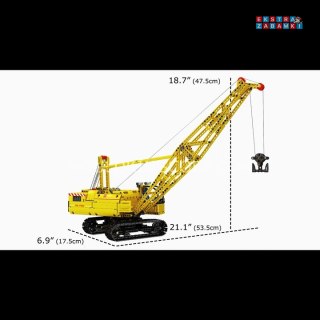 [17001] Klocki 1205 el. żuraw Crawler zdalnie sterowany RC Mould King [S]