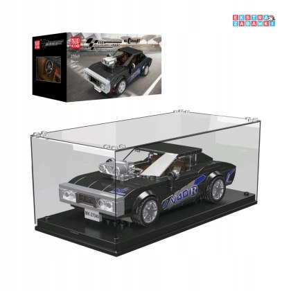 [27049] Klocki 346 el. Autko Charger Narc RT wyścigowe w gablocie Mould King