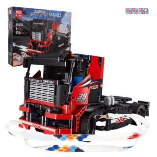 [15002] Klocki 570 el. Duży elektryczny pojazd wyścigowy TIR Mould King [S]