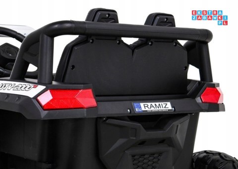 [A036] Buggy UTV 2000M Racing 4x45W 12V/10Ah koła EVA, pokrowiec, pilot, LED - biały
