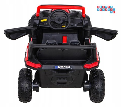 [A036] Buggy UTV 2000M Racing 4x45W 12V/10Ah koła EVA, pokrowiec, pilot, LED - czerwony