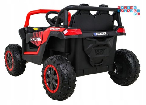 [A036] Buggy UTV 2000M Racing 4x45W 12V/10Ah koła EVA, pokrowiec, pilot, LED - czerwony