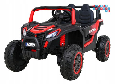 [A036] Buggy UTV 2000M Racing 4x45W 12V/10Ah koła EVA, pokrowiec, pilot, LED - czerwony