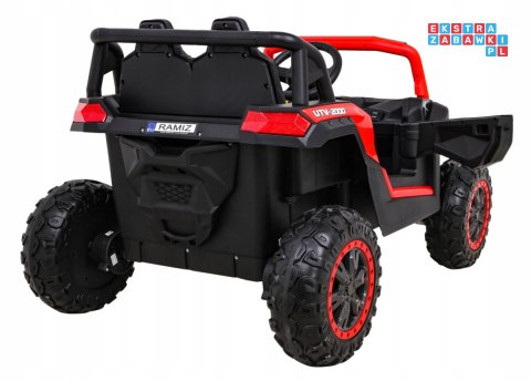 [A036] Buggy UTV 2000M Racing 4x45W 12V/10Ah koła EVA, pokrowiec, pilot, LED - czerwony