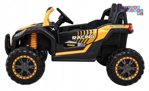 [A036] Buggy UTV 2000M Racing 4x45W 12V/10Ah koła EVA, pokrowiec, pilot, LED - złoty