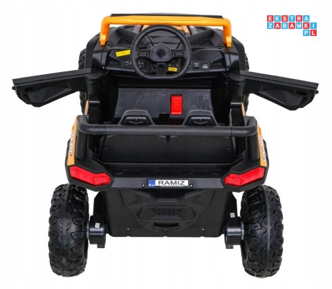 [A036] Buggy UTV 2000M Racing 4x45W 12V/10Ah koła EVA, pokrowiec, pilot, LED - złoty