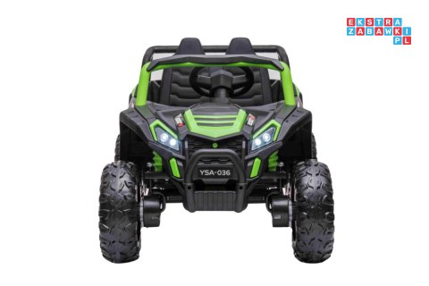 [A036] Buggy UTV 2000M Racing 4x45W 12V/10Ah koła EVA, pokrowiec, pilot, LED - zielony