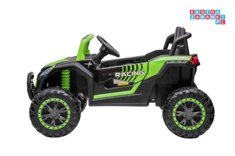 [A036] Buggy UTV 2000M Racing 4x45W 12V/10Ah koła EVA, pokrowiec, pilot, LED - zielony