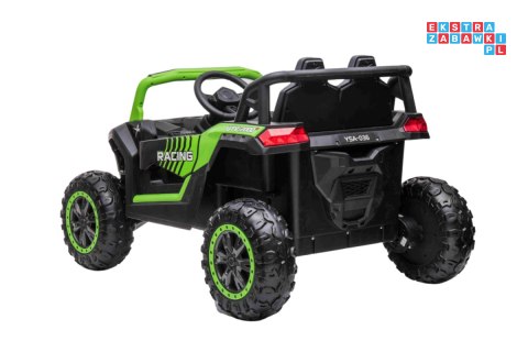 [A036] Buggy UTV 2000M Racing 4x45W 12V/10Ah koła EVA, pokrowiec, pilot, LED - zielony