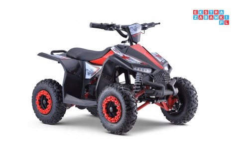 [ATV-11E] Quad HIPERFECT 1000W (48V/12Ah) silnik bezszczotkowy pompowane opony ekoskóra - czerwony