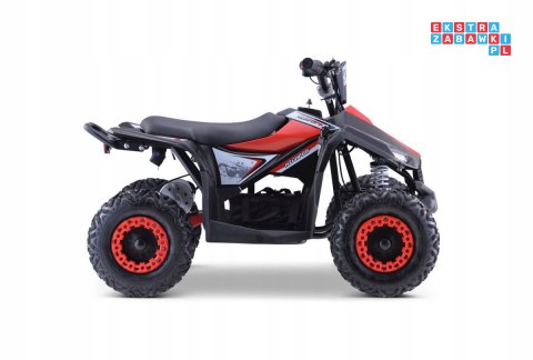 [ATV-11E] Quad HIPERFECT 1000W (48V/12Ah) silnik bezszczotkowy pompowane opony ekoskóra - czerwony