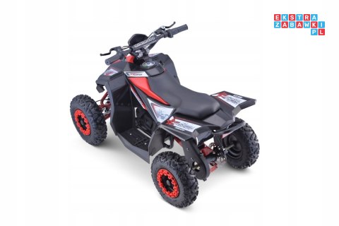 [ATV-11E] Quad HIPERFECT 1000W (48V/12Ah) silnik bezszczotkowy pompowane opony ekoskóra - czerwony