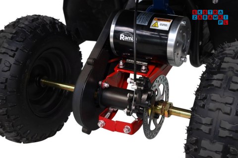 [ATV-11E] Quad HIPERFECT 1000W (48V/12Ah) silnik bezszczotkowy pompowane opony ekoskóra - czerwony