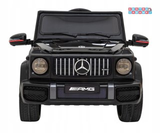 Mercedes AMG G63 buggy na akumulator dwuosobowy - czarny, 2x25W, 12V/4.5Ah, koła EVA, pokrowiec, pilot, LED, MP3 [BBH-0002]