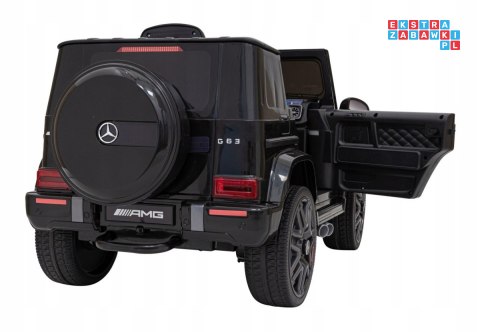 [BBH-0002] Mercedes AMG G63 2X25W 12V/4.5Ah koła EVA, pokrowiec, pilot, LED, MP3 - czarny