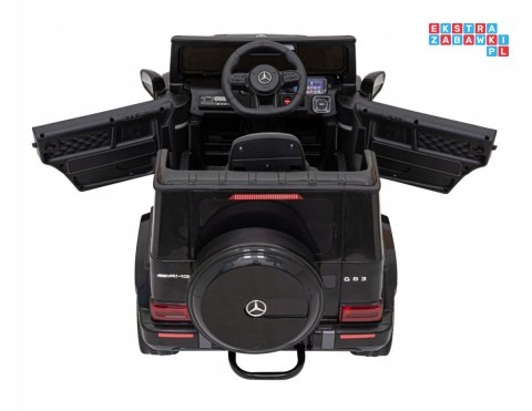 [BBH-0002] Mercedes AMG G63 2X25W 12V/4.5Ah koła EVA, pokrowiec, pilot, LED, MP3 - czarny