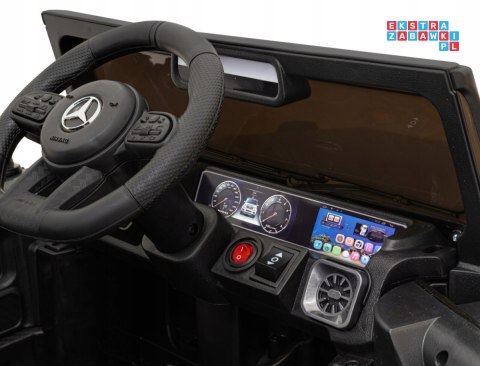 [BBH-0002] Mercedes AMG G63 2X25W 12V/4.5Ah koła EVA, pokrowiec, pilot, LED, MP3 - czarny